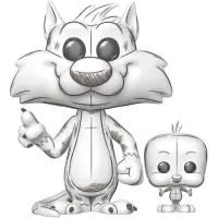 Figurina Funko POP&Buddy Animation Looney Tunes - Sylvester & Tweety