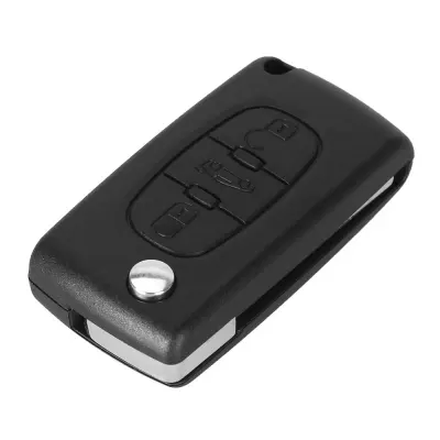 Carcasa Cheie Auto Techstar® compatibila cu Peugeot, Citroen, 207,307, 407, C2, C3, C4, C5, C6, C8, cu 3 Butoane, VA2, CE0536