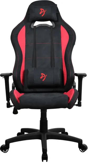 Scaun gaming Arozzi - Torretta Supersoft, negru/roşu