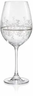 Pahare de vin Bohemia Crystalex - Viola Platinum, 350 ml, 6 buc