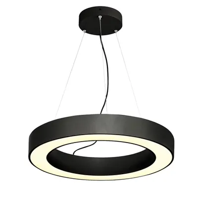 Lampa suspendata, lustra MEDO RING 60 pandantiv, negru interior pandantiv cu LED-uri, negru, 3000K