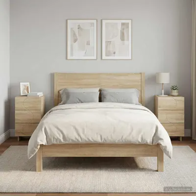 vidaXL Dulap de noapte 2 pcs Stejar Sonoma 33,5 x 34,5 x 60 cm