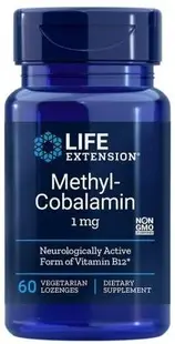 Metilcobalamină, 1 mg, 60 tablete pentru supt, Life Extension