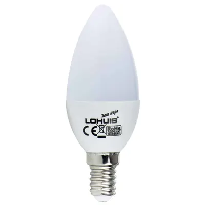 Bec LED LOHUIS, forma lumanare, E14, 4W, 30000 ore, lumina rece