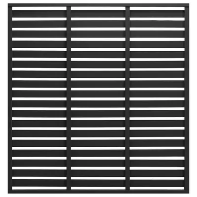 vidaXL Panou de gard, negru, 180x180 cm, WPC