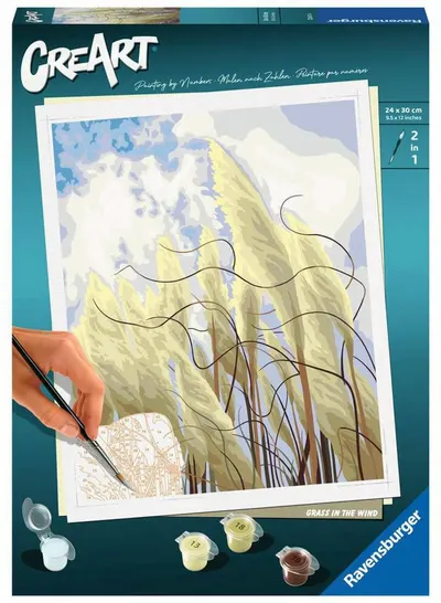 Set de pictură pe numere Ravensburger CreArt - Iarbă dansatoare