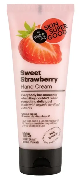 Organic Shop Skin Super Good Cremă de mâini Sweet Strawberry, 75 ml