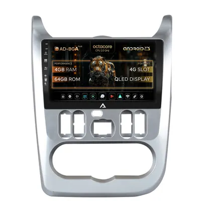 Navigatie Dacia Logan Duster Sandero (2009-2013), Android, A-Octacore 4GB RAM + 64GB ROM, 9 Inch - AD-BGA9004+AD-BGRKIT367