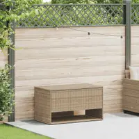 Gossi cutie de perne de exterior bej 100x55x55,5 cm poly rattan