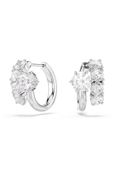 Swarovski cercei pentru femei din metal cu zirconiu cubic MATRIX