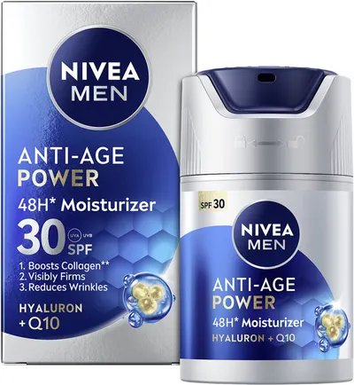 Cremă pentru față Nivea Men Anti-age Hyaluron + Q10, SPF30, 50 ml