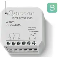 Actuator multifunctional BLISS2, Finder 13.21.8.230.S000, 1 contact comutator, 16A, alimentare 230 VCA, montaj in doza