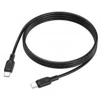 Cablu Date si Incarcare USB-C - USB-C Borofone BX113 Lenny, 60W, 1m, Negru