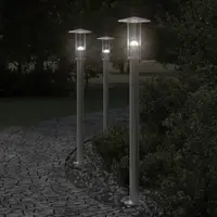 Gossi lampa exterioara de podea, argintiu, 100 cm, otel inoxidabil