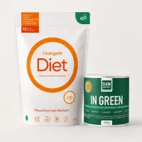 Pachet SILUETĂ - Diet Vanilie + In Green, Mix Verde Antibalonare