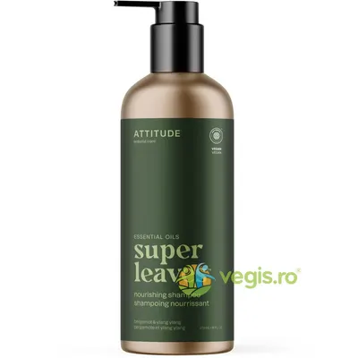Sampon 2in1 pentru Barbati cu Bergamota si Ylang-Ylang Super Leaves 473ml