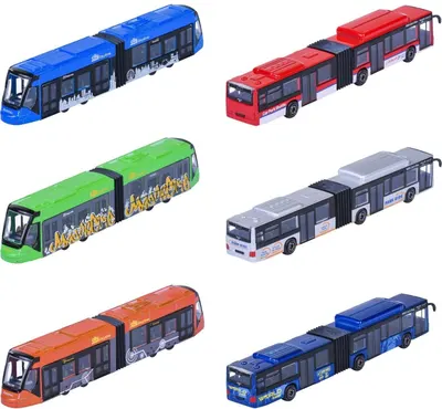 Autobuz metalic Majorette - City Bus MAN Series Avenio, 1:64, sortiment