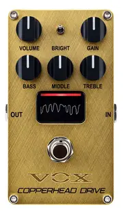 Pedală de efecte sonore VOX - Valvenergy Copperhead Drive, auriu