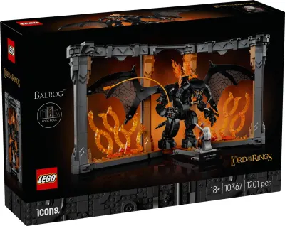 LEGO® Icons - Stapanul inelelor: Diorama pentru biblioteca cu un Balrog (10367)
