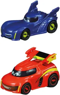 Set de mașinuțe Carrera Pull & Speed - Batwheels Bam vs. Red, 2 buc, 1:43