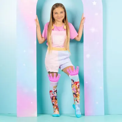Șosete lungi colorate Madmia pentru fete fantasy Disney princess 3-5 ani