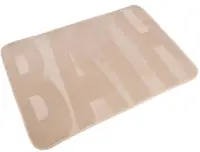 Covoraș de baie Inter Ceramic - Memory, 50 x 70 cm, bej