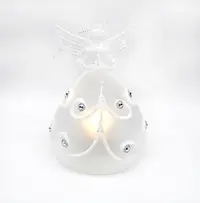 Decoratiune Craciun - Glass Angel with Light, spirale