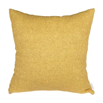 Perna decor PLUSH 45x45 cm, mustar, fermoar