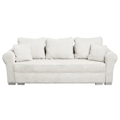 Canapea extensibila SARA N, 3 locuri, cu lada depozitare, bej, 235x90x75 cm