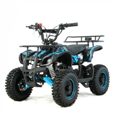 Mini atv XTR M7, roti 6 inch, 50cc, 2 timpi, pornire la sfoara, culoare negru albastru