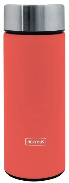Termos Nerthus - Cu infuzor, coral, 300 ml
