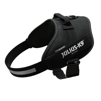 Ham JK9 IDC Power, negru, reflectorizant, 82-115 cm, pentru caini cu greutate de 40-70 kg