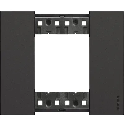 Rama ornament 2 module Bticino Living Now KA4802KG, negru