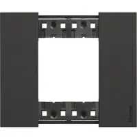 Rama ornament 2 module Bticino Living Now KA4802KG, negru