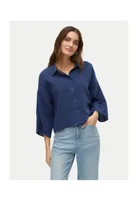 Camasa dama 10279685 - Bumbac/Bumac reciclat - Bleumarin - Bleumarin
