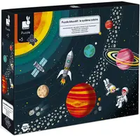 Puzzle educațional Janod din 100 de piese - Sistemul solar