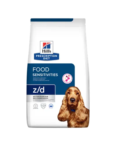 HILL'S Dog Prescription Diet z/d ActivBiome 3 kg dieta veterinara pentru caini cu probleme de piele, intolerante
