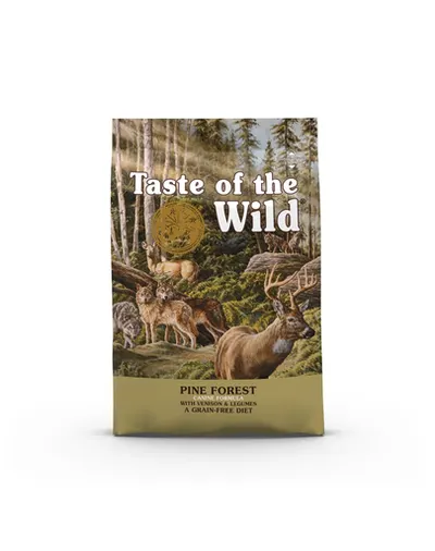 TASTE OF THE WILD Pine Forest hrana uscata caini si catei, cu vanat si legume 5,6 kg