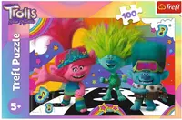 Puzzle Trefl din 100 de piese - Troli amuzanți