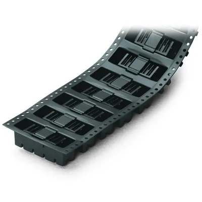 THR male header; 0.8 x 0.8 mm solder pin; angled; 100% protected against mismating; in tape-and-reel packaging; Pin spacing 2.5 mm; 2-pole; black