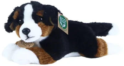 Jucărie de pluș Rappa Eco Friends - Câine Bernese așezat, 23 cm