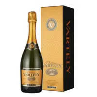 Vin Spumant Clasic Chateau Vartely Blanc de Noir, Pinot Noir, Cutie Suvenir, Alb Brut, 0.75 l
