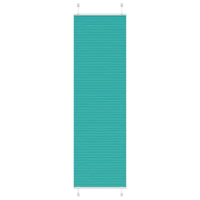 vidaXL Jaluzea plisată verde petrol 55x200 cm Lățime țesătură 54,4 cm