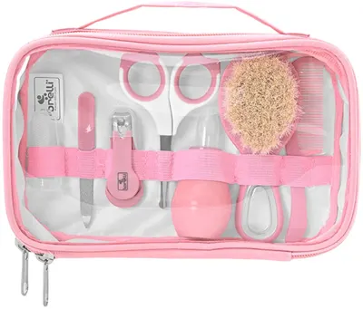 Set de igienă cu suport Lorelli Baby Care - Deluxe, Blush Pink