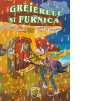 Greierele si furnica. Carte de colorat si poveste