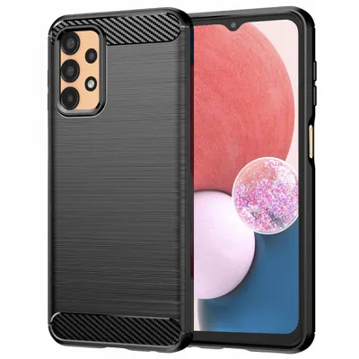 Husa pentru Samsung Galaxy A13 A135, Techsuit, Carbon, Neagra