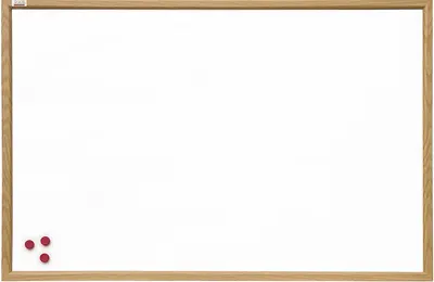 Tablă magnetică albă cu ramă din lemn 2x3 - 60 х 90 cm