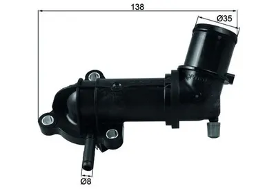 Termostat Lichid Racire (88 C, in Carcasa) Potrivit Alfa Romeo 159, Brera, Giulietta, Mito, Spider; Chevrolet Malibu; Fiat Bravo Ii, Doblo, Doblo Cargo, Ducato, Freemont 1.6d 1.9d 2.0d 06.06