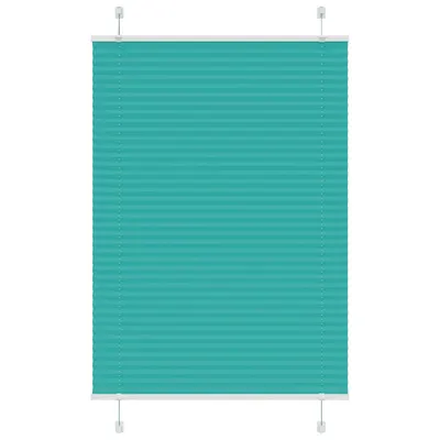 vidaXL Jaluzea plisată verde petrol 85x100cm Lățime țesătură 84,4 cm