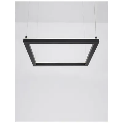 Lampa suspendata ETERNA Nisipiu Negru Aluminiu & Acrylic LED 30W 230V 2100Lm 3000K IP20
